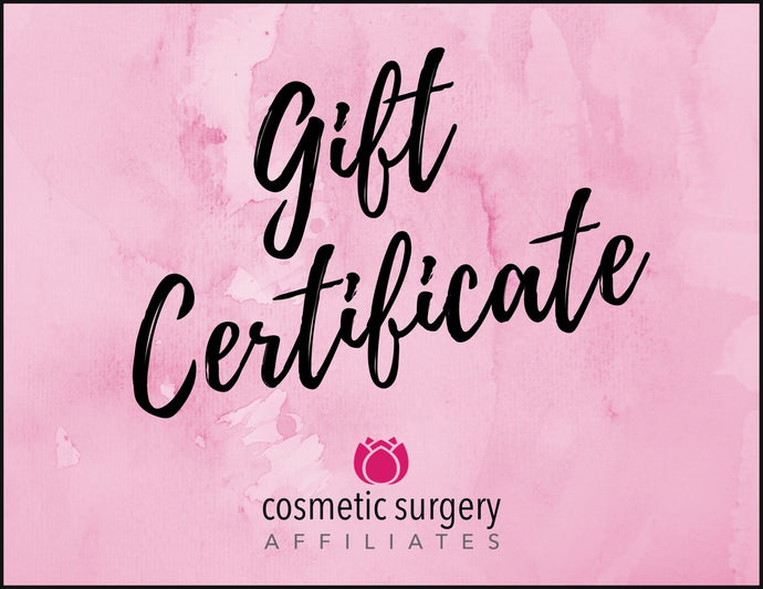 Cosmetic Surgery Affiliates Gift Card